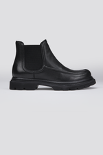 מגפוני עור בסגנון צ'לסי בצבע שחור | קנת קול