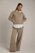 סווטשירט קרופ עם לוגו | קנת קול