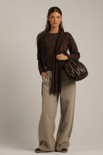 חולצת סריג עם לוגו המותג בגב | קנת קול