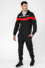 חליפה לגבר בצבע שחור ואדום