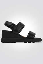 סנדלים לנשים PELLE TACCO SUP. 3 CM בצבע שחור