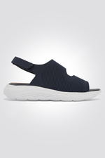 סנדלים לנשים CALZATURA TELA בצבע נייבי ולבן