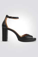 סנדלים לנשים PELLE TACCO SUP. 3 CM בצבע שחור