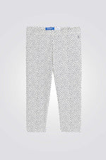 טייץ לילדות בצבע לבן עם הדפס לבבות - MASHBIR//365