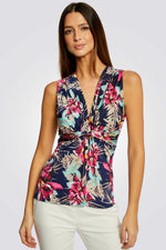 גופיה פרחונית לנשים בצבע נייבי - MASHBIR//365