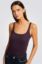 גופייה מנצנצת לנשים בצבע סגול - MASHBIR//365