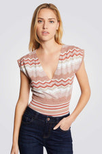 חולצת מעטפת לנשים בצבע ורוד עתיק - MASHBIR//365