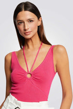 גופיית קשירה לנשים בצבע ורוד - MASHBIR//365