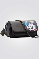 תיק צד לנשים מיקי מאוס בצבע שחור - MASHBIR//365