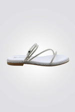 כפכף רצועות לנשים לבן