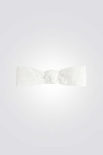 סרט ראש לתינוקות בצבע לבן עם פפיון