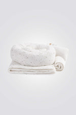 סט ג'רסי למיטת תינוק סדין + שמיכה + נחשוש