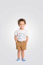 מכנסיים קצרים לתינוקות בצבע חום