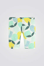 טייץ קצר לנערות עם הדפס ירוק