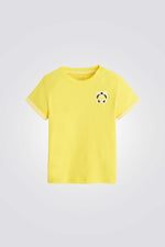 טישירט לתינוקות בצבע צהוב עם הדפס