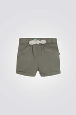 מכנסי ג'ינס קצרים לתינוקות בצבע ירוק