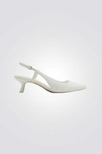 סנדל עקב לנשים דגם ODDETTE לבן