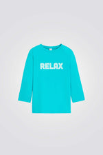 בגד ים חולצה לילדים בצבע תכלת