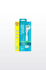 מכשיר גילוח + 3 סכיני גילוח רב פעמי עם 5 להבים