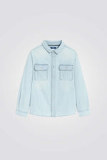 חולצת ג'ינס מכופתרת לילדות