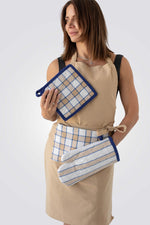 סט שלושה חלקים למטבח סינר + כפפה + מגבת