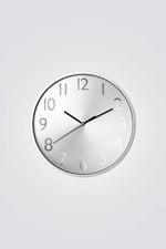 שעון קיר כסוף 30 ס"מ