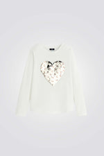 טישירט עם שרוולים ארוכים לילדות