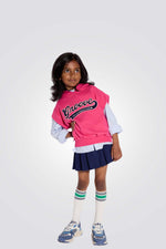 סווטשירט ווסט לילדות עם הדפס