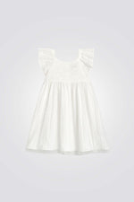 שמלה לילדות בצבע לבן