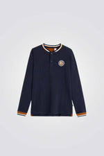 חולצת פיקה לנערים בצבע נייבי