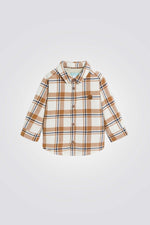 חולצת משבצות ארוכה לתינוקות פרוותית