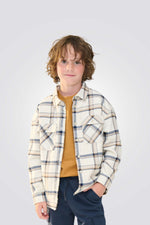 חולצת משבצות ארוכה לילדים פרוותית