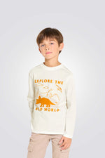 טישירט לילדים עם שרוולים ארוכים