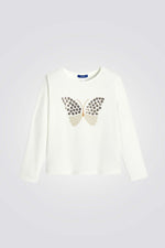 טישירט לילדות עם שרוולים ארוכים