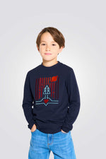 טישירט לילדים עם שרוולים ארוכים והדפס