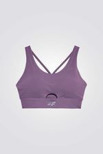 גוזיית ספורט לנשים בצבע סגול