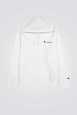 סווטשירט קפוצ'ון בצבע לבן