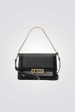 תיק יד לנשים בצבע שחור ואפור