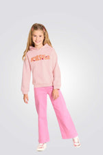 סווטשירט עם הדפס לילדות