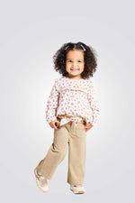 מכנסי קורדרוי לתינוקות בצבע בז'