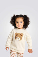 חליפת לתינוקות בצבע בז' עם הדפס