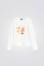 טישירט עם שרוולים ארוכים לילדות