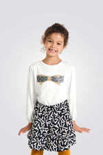 טישירט עם שרוולים ארוכים לילדות