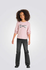 טישירט עם שרוולים ארוכים לילדות