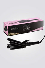 מסלסל שיער תלת גלי בצבע שחור