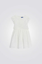 שמלה לילדות בצבע לבן