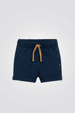 מכנסיים קצרים לתינוקות בצבע כחול כהה