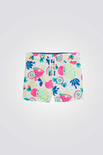 מכנס בגד ים לתינוקות בצבע לבן עם הדפס קיצי