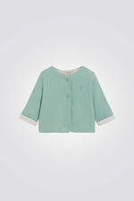 קרדיגן לתינוקות בצבע ירוק