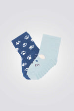 מארז שני זוגות גרביים לתינוקות נגד החלקה | אובייבי